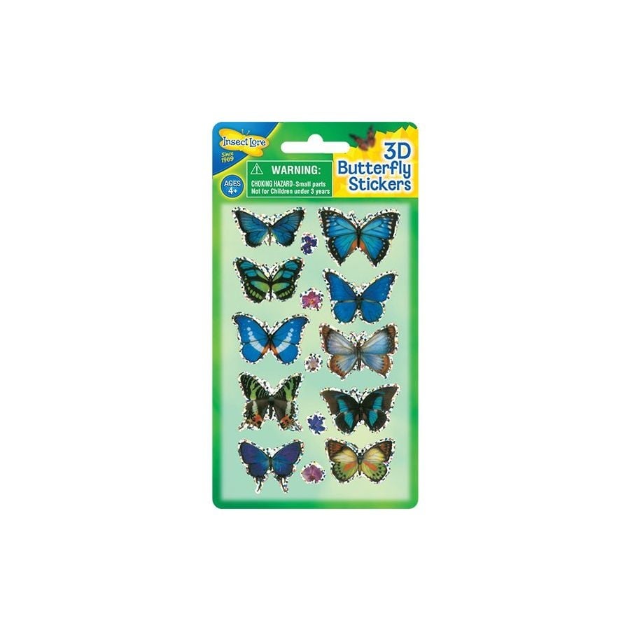 Insect Lore 3D Butterfly Stickers